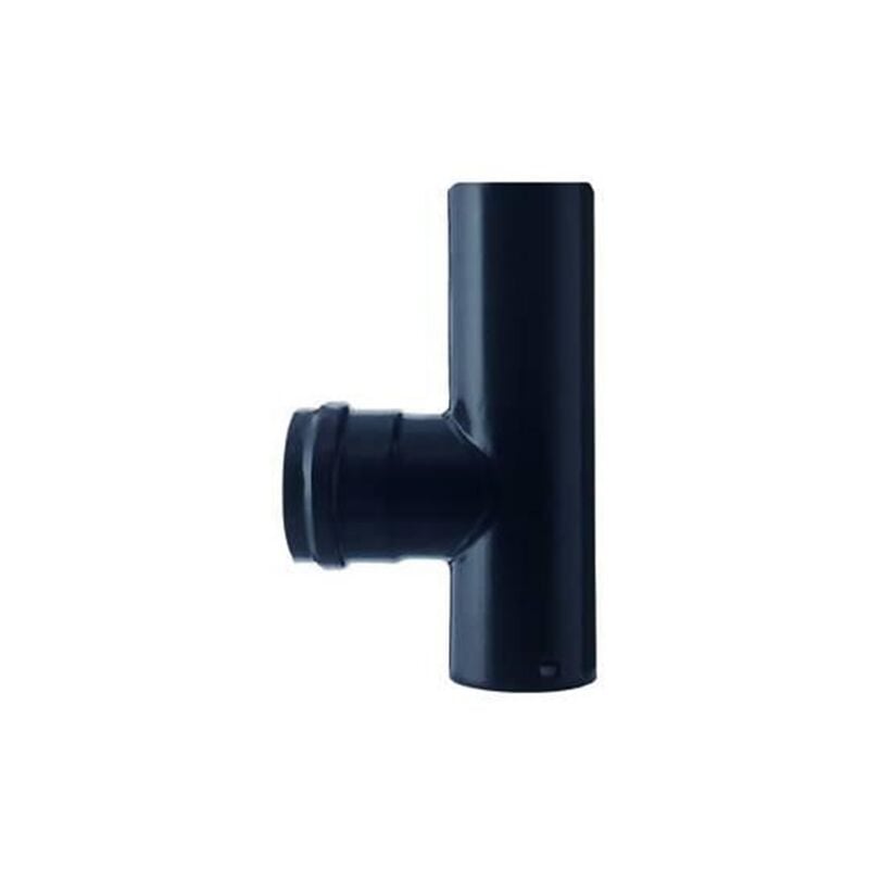 foto del prodotto raccordo a t m f per stufe a pellet nero opaco pesante mm.1,2 cm.12