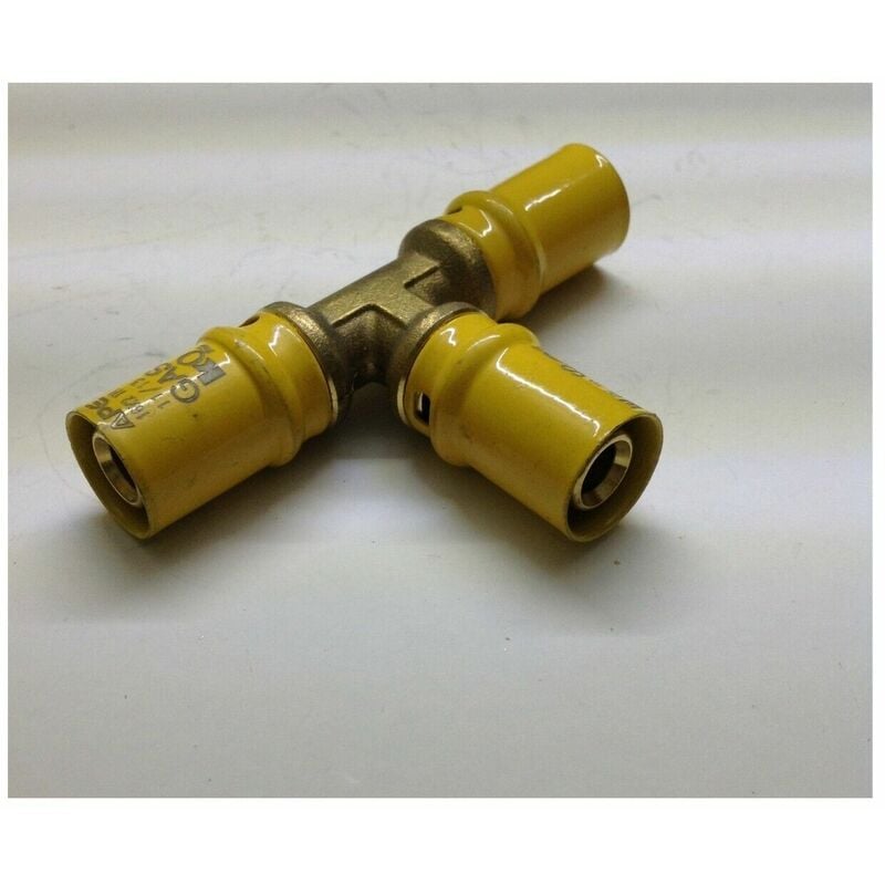 foto del prodotto raccordo a t tee multistrato a pressare x gas ape 16x16x16 sp 20 mm 3 lati