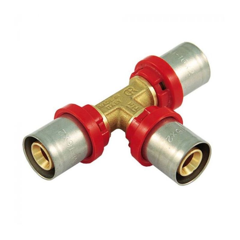 foto del prodotto raccordo a tee 32 multistrato a pressare - tiemme