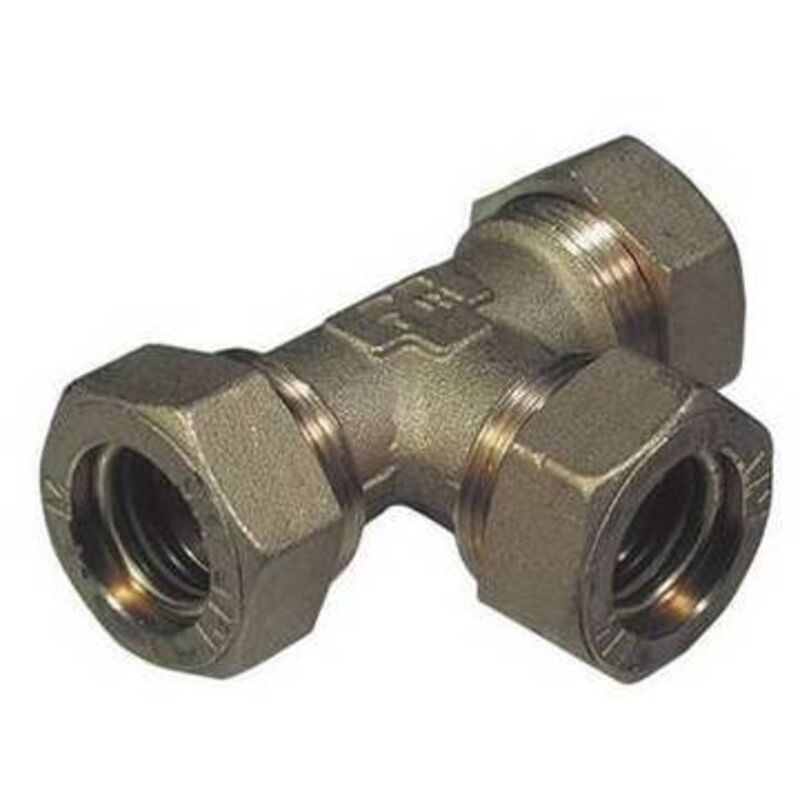 foto del prodotto raccordo a tee con 3 dadi o-ring tiemme 14 tiemm