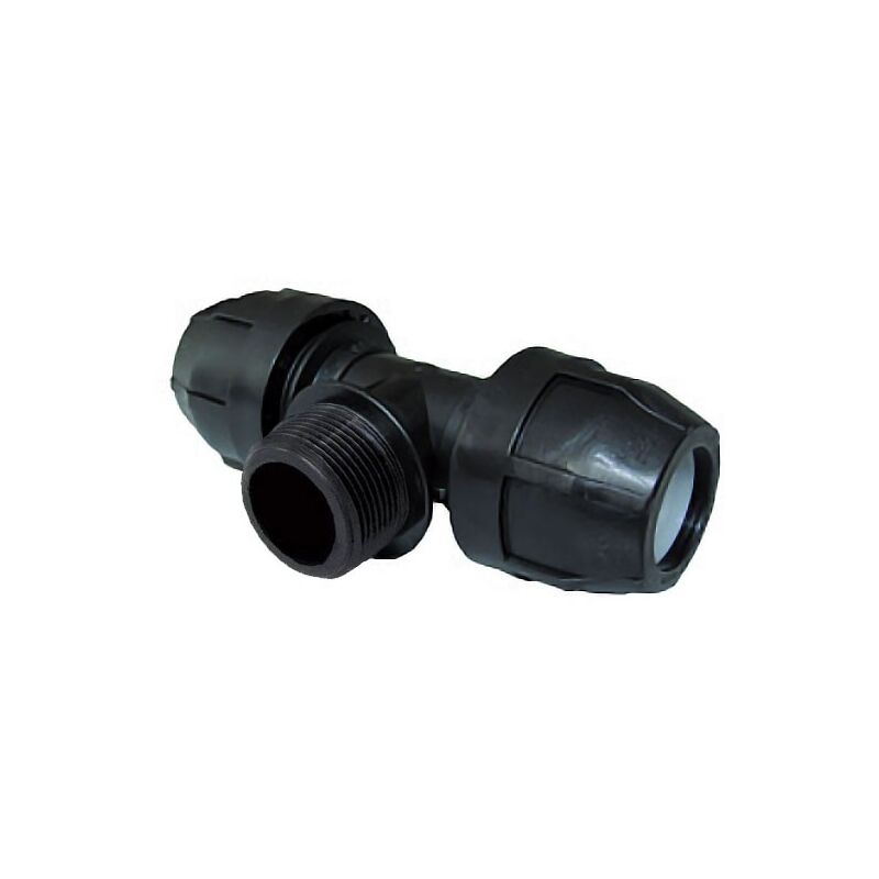 foto del prodotto raccordo a tee filettato maschio 1 1 4 a 90 diametro 40 mm nupi 10ktm40114