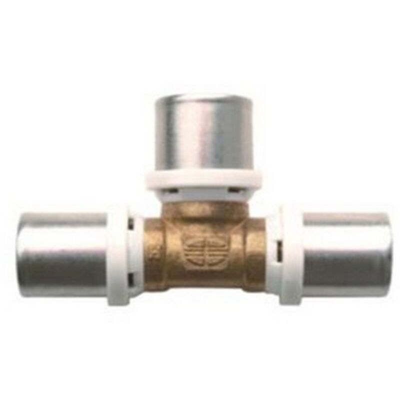 foto del prodotto raccordo a tee ibp a pressare per multistrato 16x16x16 -conf
