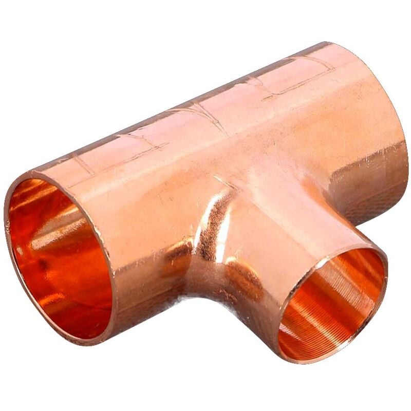 foto del prodotto raccordo a tee rame 22 18 22 mm estremit a saldare femmina fff 101497