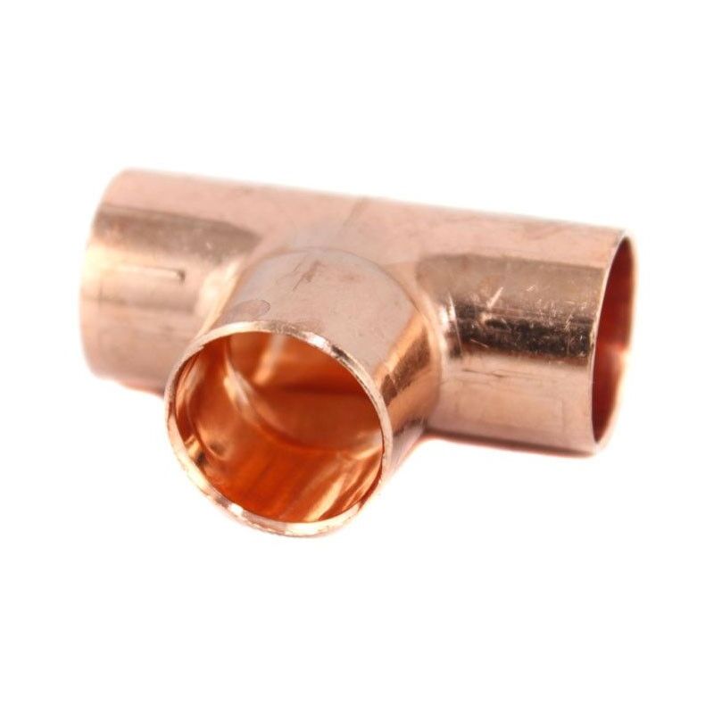 foto del prodotto raccordo a tee rame 22 mm estremit a saldare femmina fff 100476