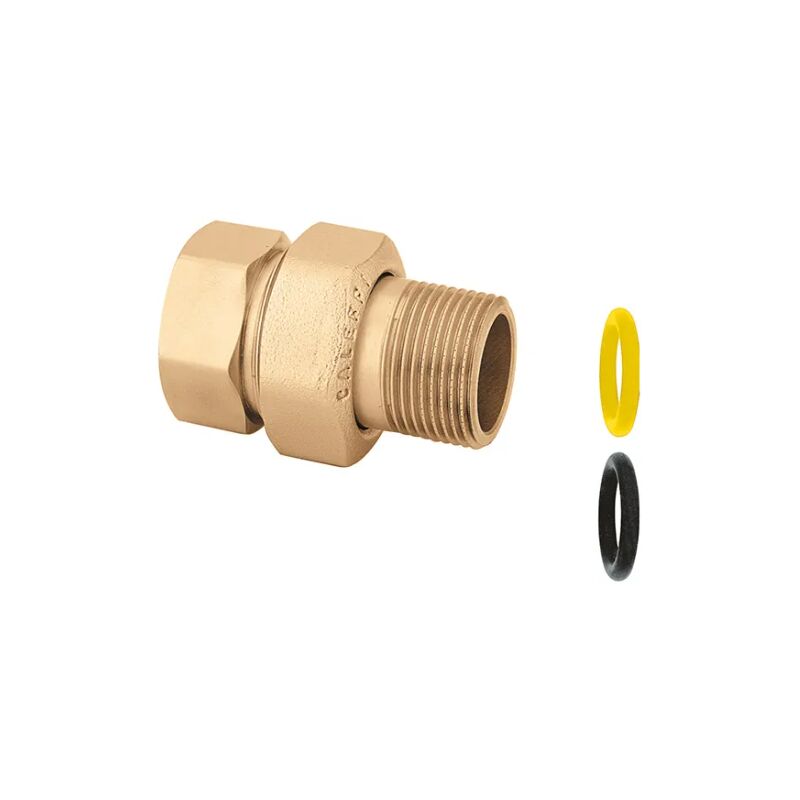 foto del prodotto raccordo a tre pezzi pn16 1 1 4 f x m a bocchettone caleffi 588070 1 1 4 f x m a bocchettone