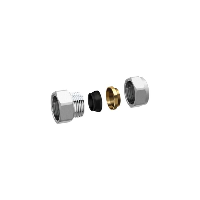 foto del prodotto raccordo adattatore cromato per tubo rame 3 4 x 18 far