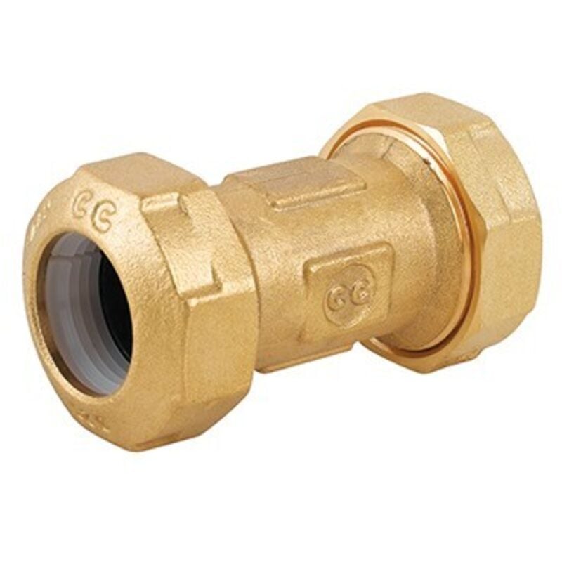 foto del prodotto raccordo bigiunto in ottone per tubo pe diam. 40