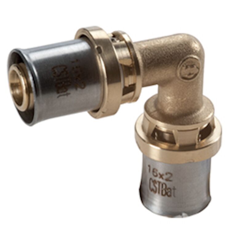 foto del prodotto raccordo curvo 90 a pressare multipinza giacomini rm122 16 x 2