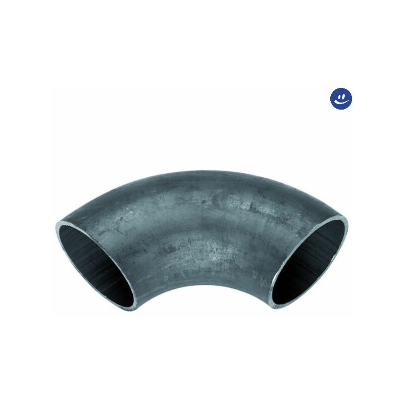 foto del prodotto raccordo curvo 90 a saldare femmina femmina in acciaio nero serie 704 1 2 mm 21,3 zelo