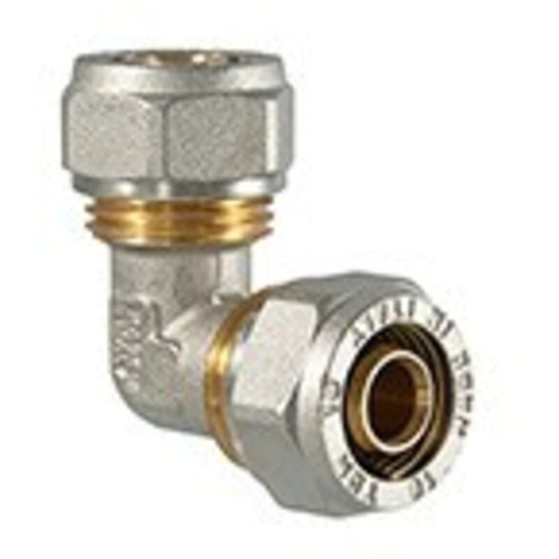 foto del prodotto raccordo curvo doppio a compressione per multistrato 20 x 20