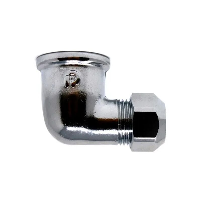 foto del prodotto raccordo curvo femmina a tenuta ptfe per tubo rame cromato serie 6804 1/2""x ø 12 rinaldi e pettinaroli