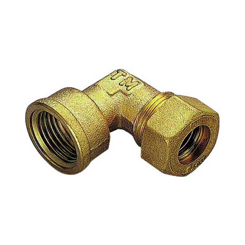 foto del prodotto raccordo curvo femmina con tenuta o ring per tubo rame modello 1300 1 2 12 tiemme raccorderie spa
