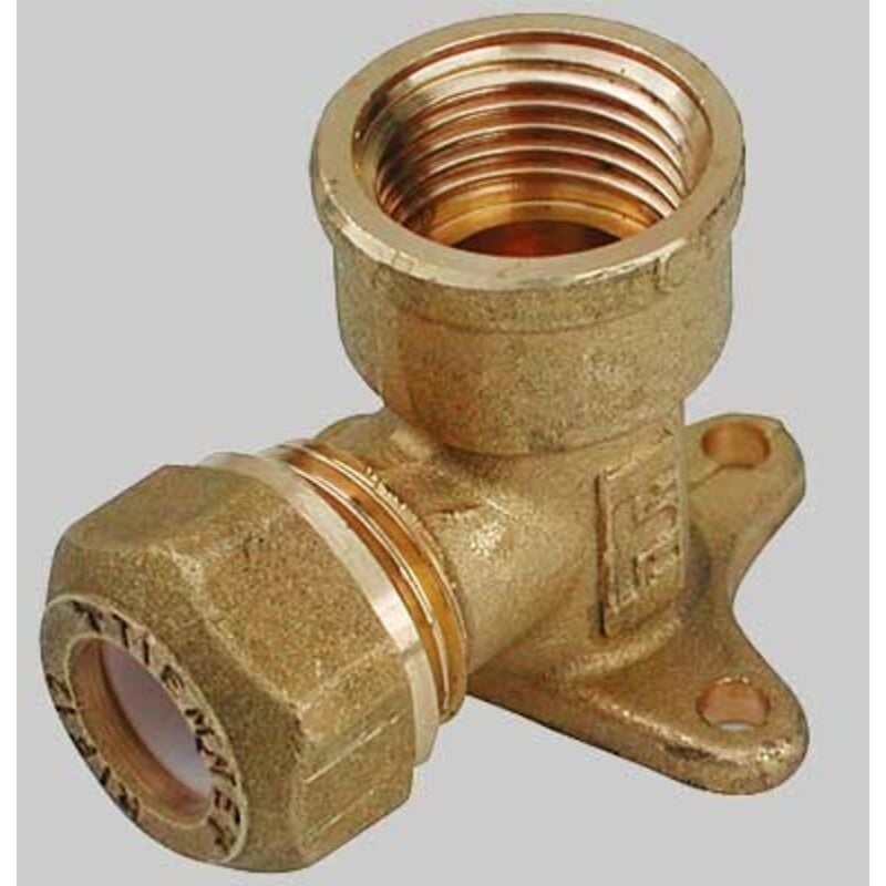 foto del prodotto raccordo curvo femmina flangiato con ogiva in ptfe per tubo rame serie 1256 1/2' 14 tiemme