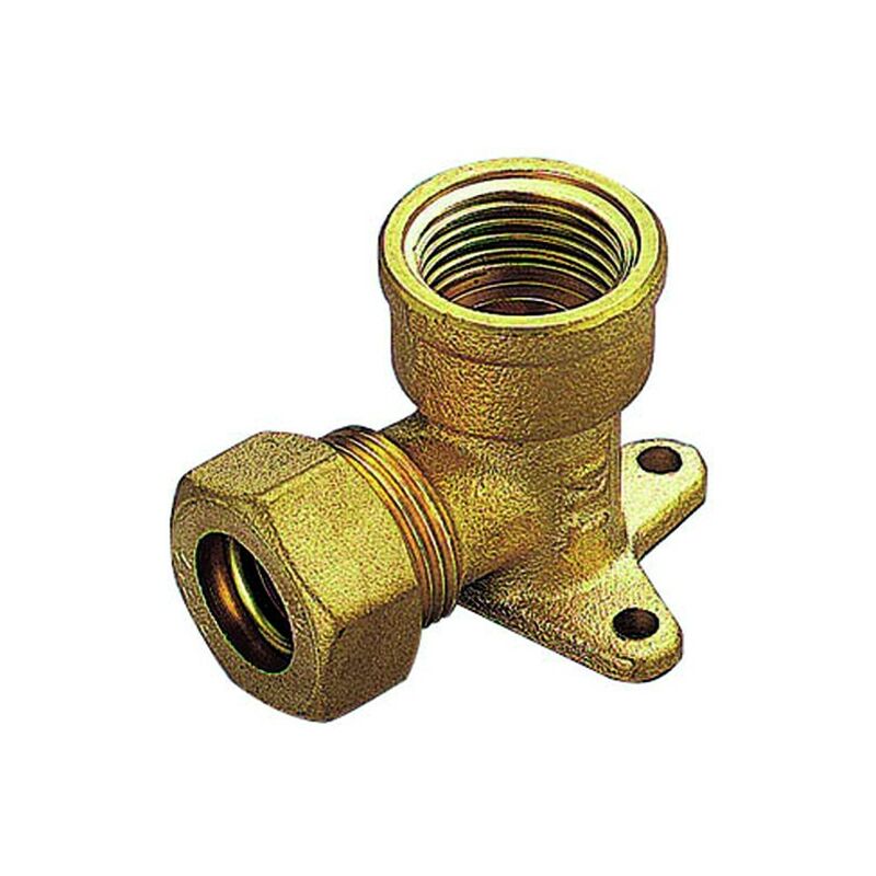foto del prodotto raccordo curvo femmina flangiato con tenuta o-ring per tubo rame modello 1300 1/2 ø14 tiemme raccorderie spa