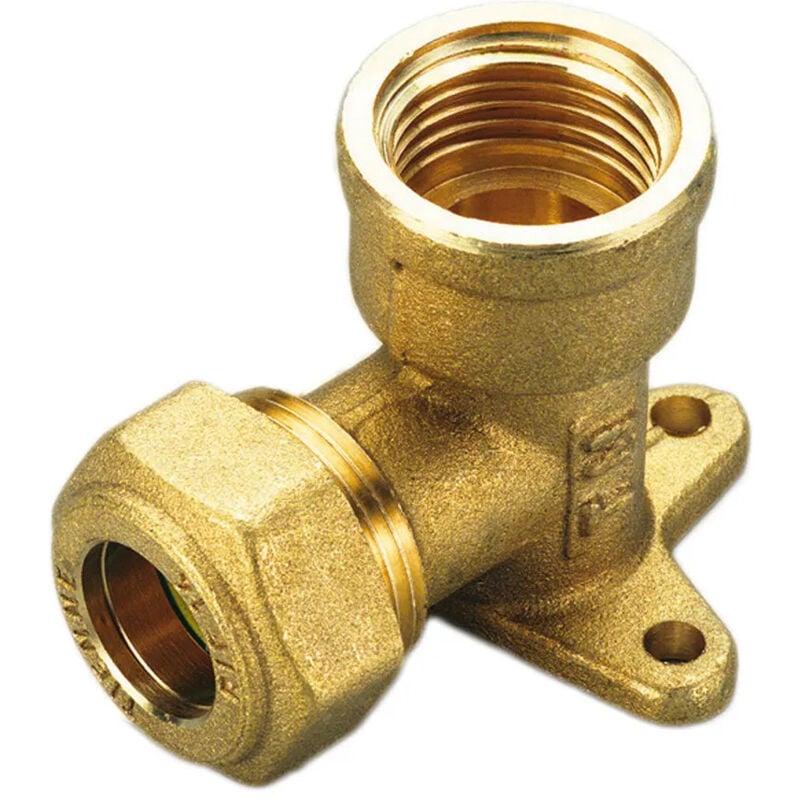 foto del prodotto raccordo curvo femmina flangiato per gas con tenuta o ring per tubo rame modello 1350 1 2 14 tiemme