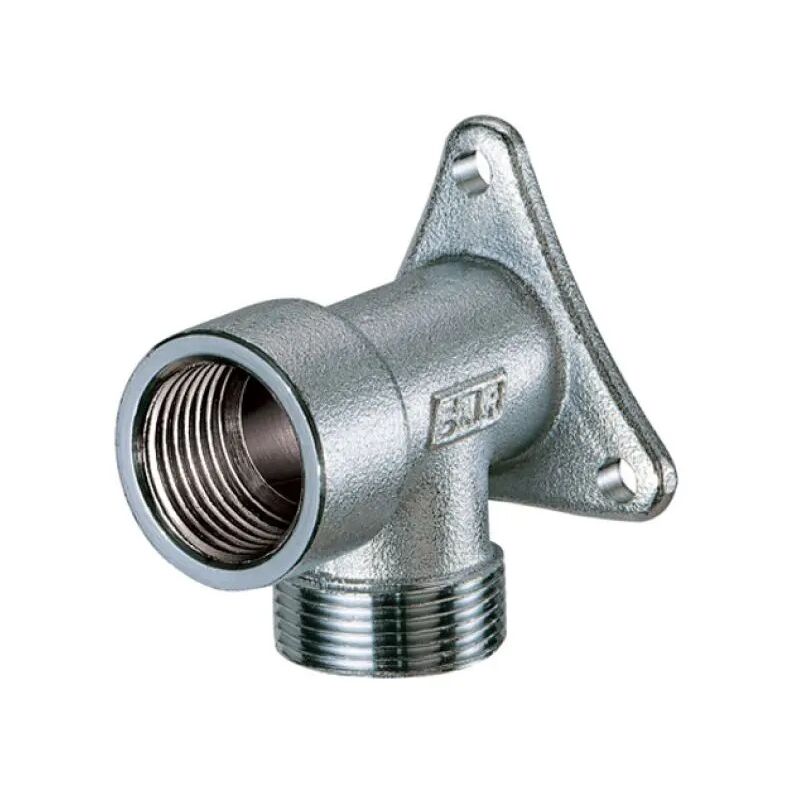 foto del prodotto raccordo curvo femmina in ottone cromato flangiato 1 2 m 24x19 far