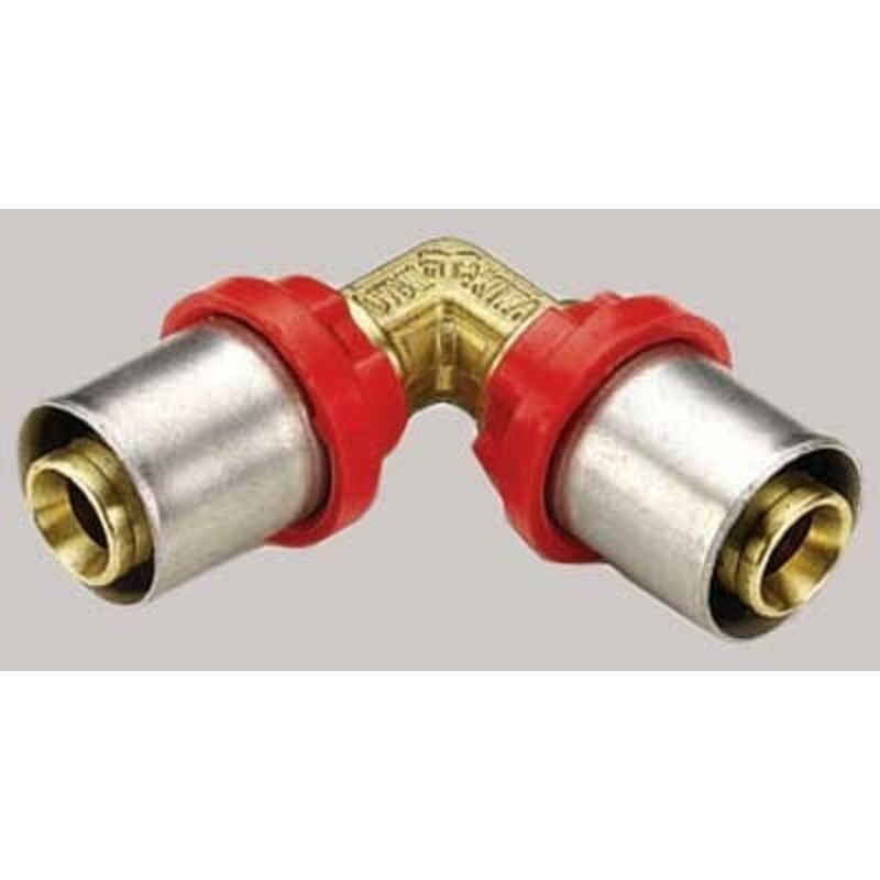 foto del prodotto raccordo curvo intermedio a pressare per tubo multistrato modello cobrapress 16x2 - 16x2 tiemme