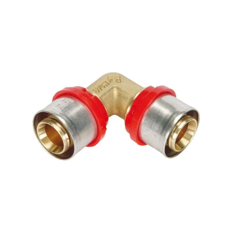 foto del prodotto raccordo curvo intermedio a pressare per tubo multistrato modello cobrapress 20x2 - 20x2 tiemme