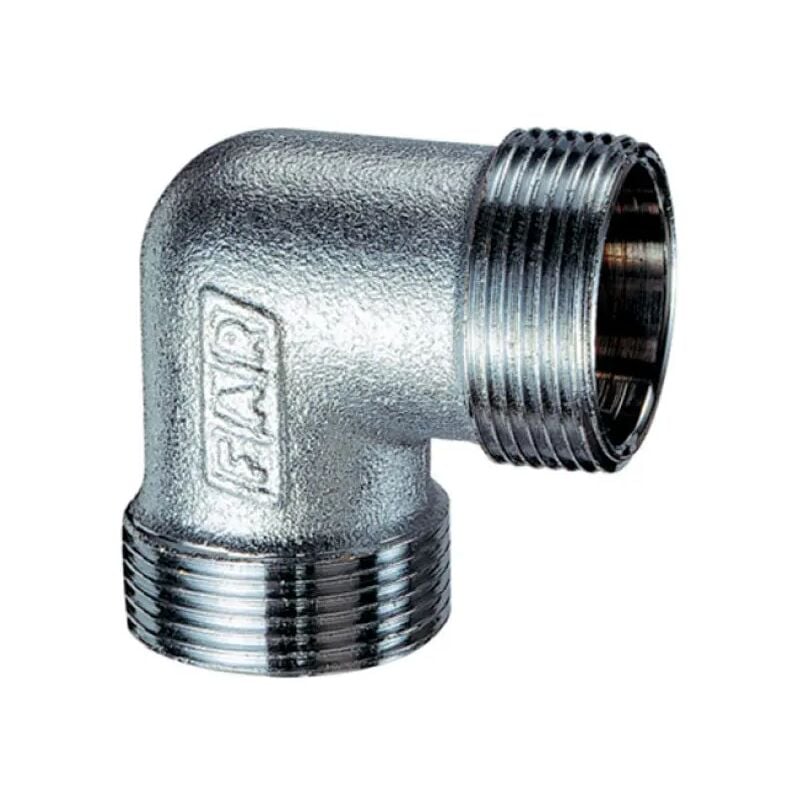 foto del prodotto raccordo curvo intermedio in ottone cromato 18x18 c kit rame m 24x19 far