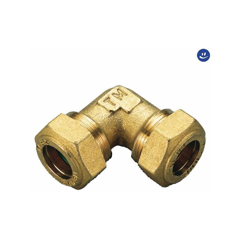 foto del prodotto raccordo curvo intermedio per gas con tenuta o ring per tubo rame modello 1350 14 tiemme