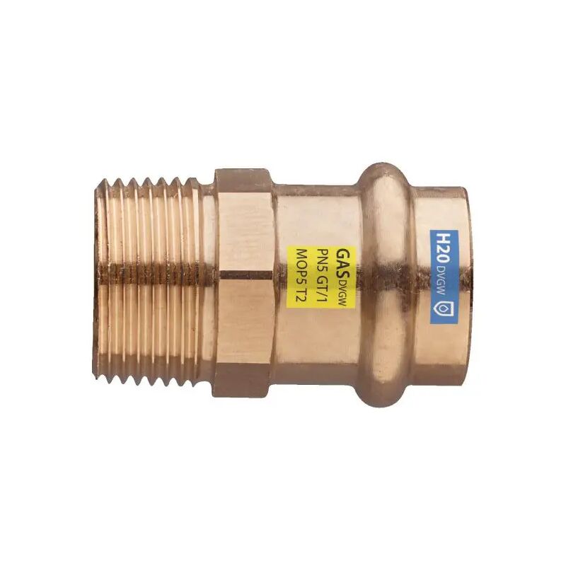 foto del prodotto raccordo diritto a pressare maschio in bronzo serie frabopress kombi rs8243 1 2 18 frabo