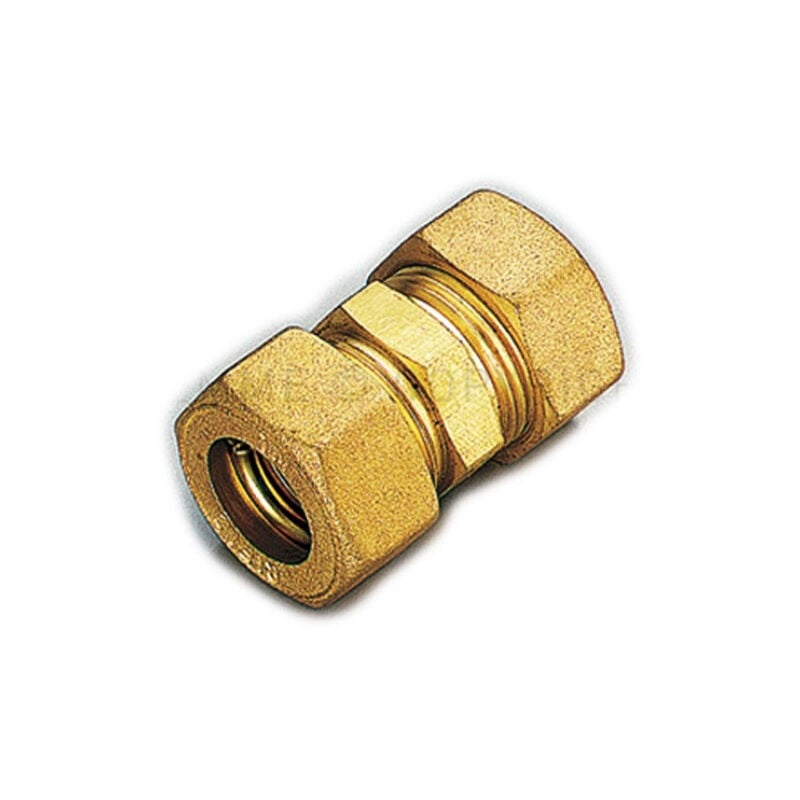 foto del prodotto raccordo diritto doppio a compressione con tenuta o ring 10x10mm