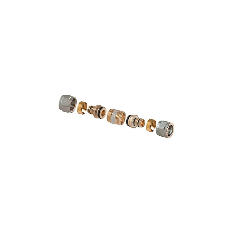 foto del prodotto raccordo diritto doppio a stringere p multistrato 2 pz assemblato 3 4 20 2,00 x 3 4 20 2,00 tdmb