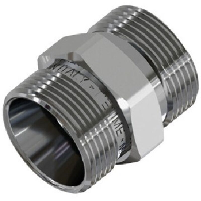 foto del prodotto raccordo diritto doppio cromato 24x19 fil (d.16)