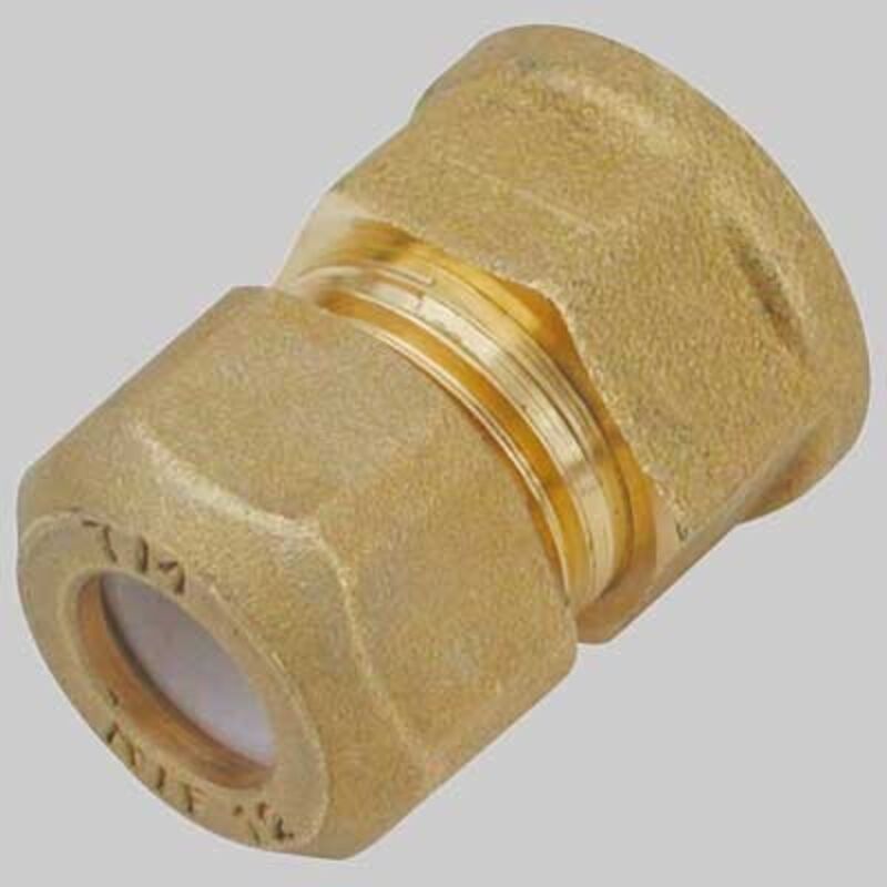 foto del prodotto raccordo diritto femmina con ogiva in ptfe per tubo rame serie 1202 1 2 12 serie rinforzata tiemme