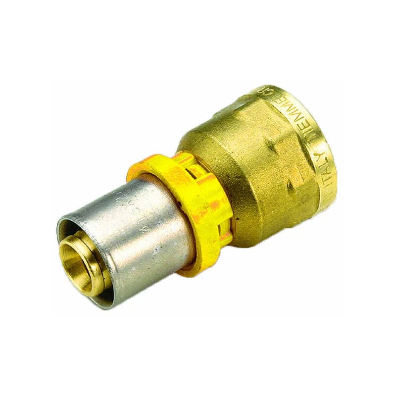 foto del prodotto raccordo diritto femmina per tubo multistrato a pressare per gas modello al cobrapex 1 2 20 tiemme