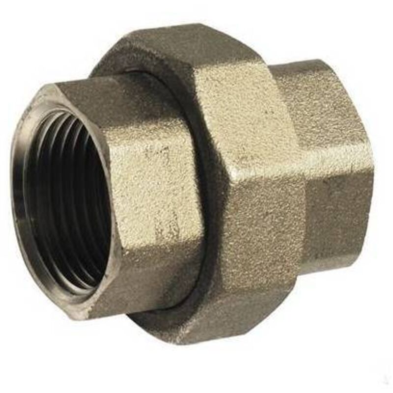 foto del prodotto raccordo diritto ff 3 pezzi ottone giallo 1 tiemm