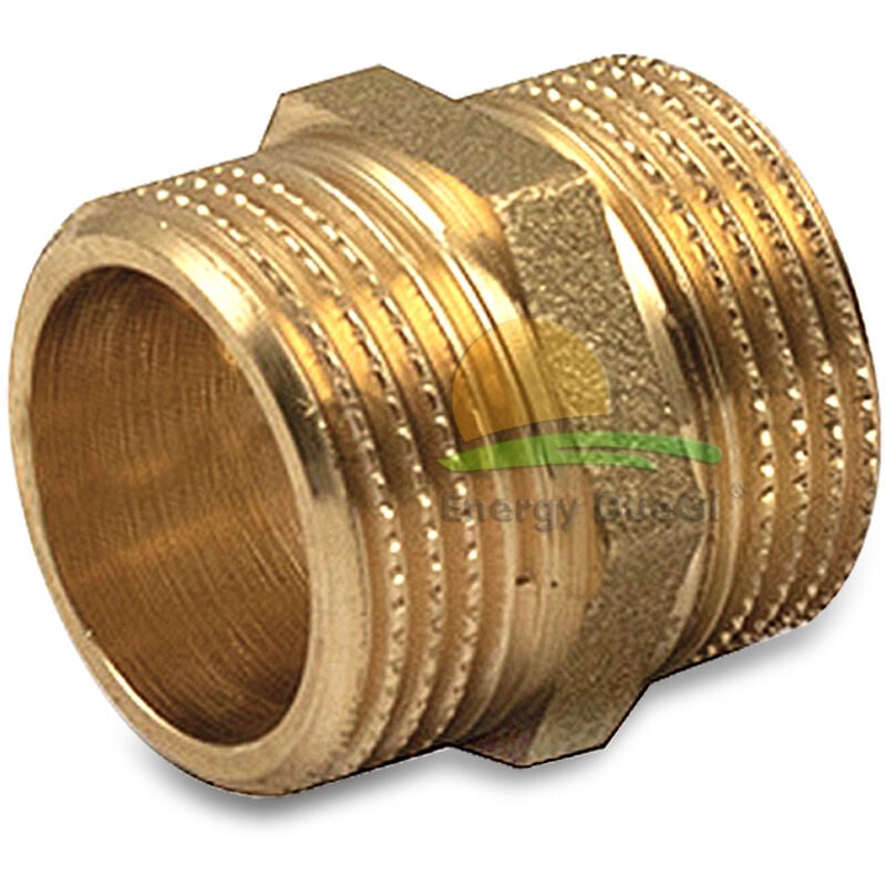 foto del prodotto raccordo diritto in ottone 1 1 2 x 1 1 2 m m