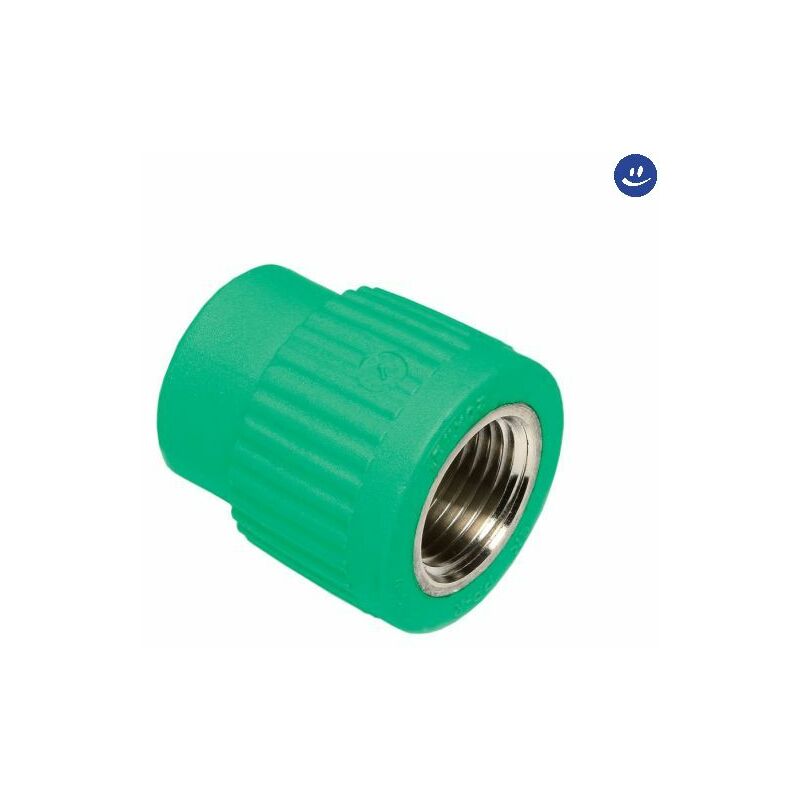 foto del prodotto raccordo diritto in polipropilene filettato femmina serie tigris green 50x11 2 wavin