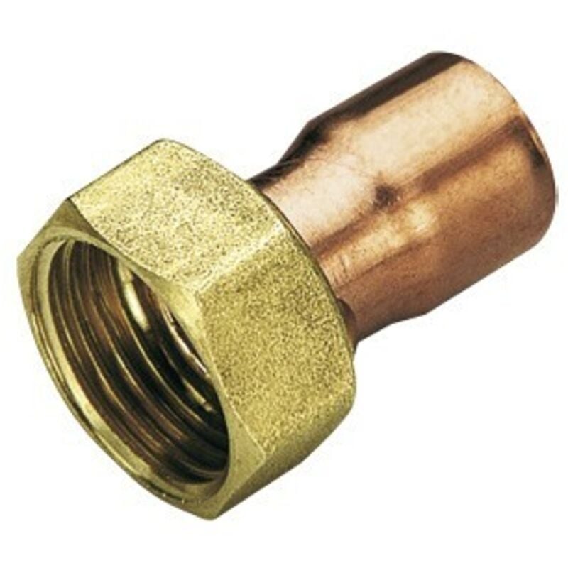 foto del prodotto raccordo diritto in rame a saldare con girello 1 x 22