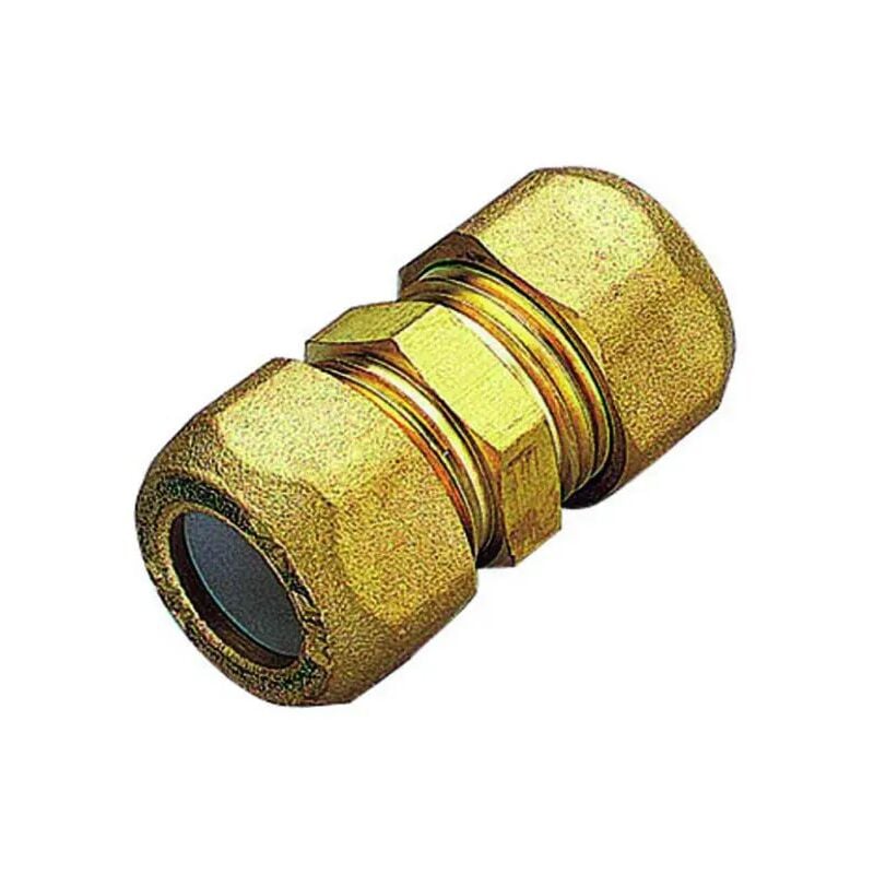 foto del prodotto raccordo diritto intermedio con ogiva in ptfe per tubo rame serie 1201 3 8 12 tiemme