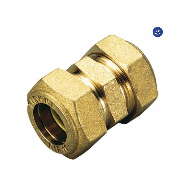 foto del prodotto raccordo diritto intermedio per gas con tenuta o ring per tubo rame modello 1350 14 tiemme