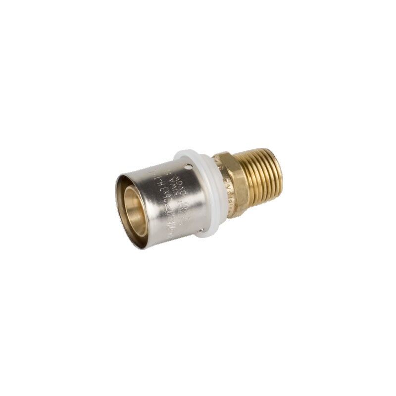 foto del prodotto raccordo diritto maschio 50 4 x 11 2 pexal brass raccordo a pressare vs0130633