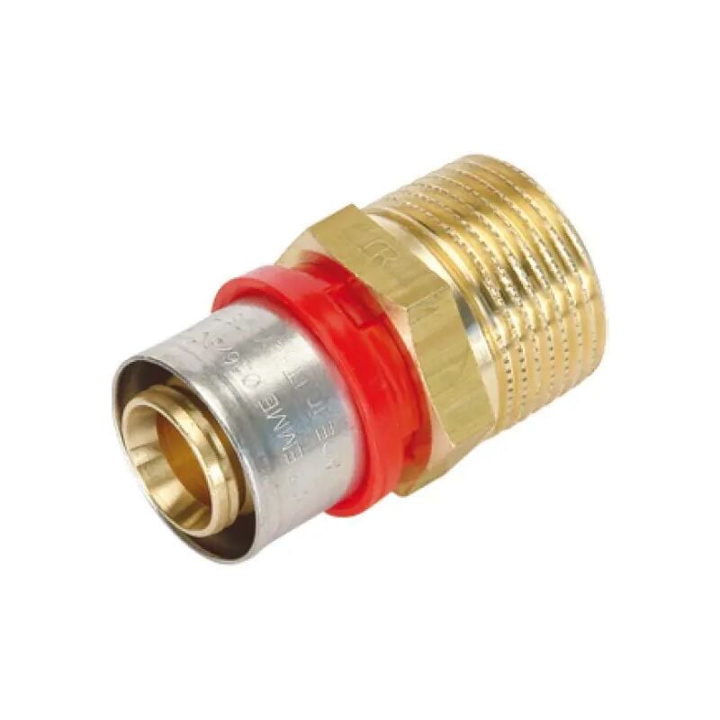 foto del prodotto raccordo diritto maschio a pressare per tubo multistrato modello cobrapress 3 4 16x2 tiemme