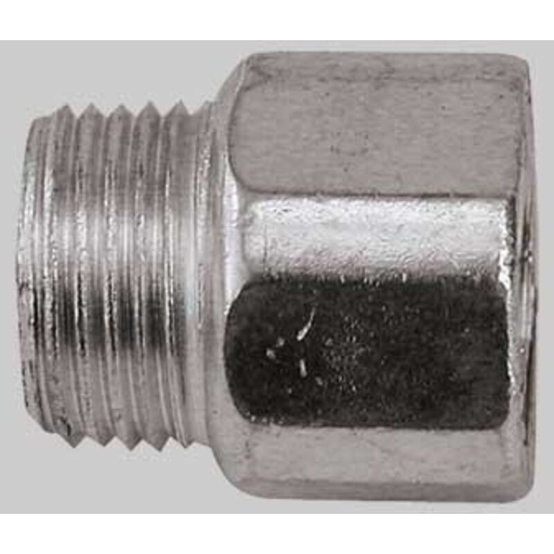 foto del prodotto raccordo diritto maschio femmina in acciaio zincato 3 8 x 2,5 cm raccorderie metalliche