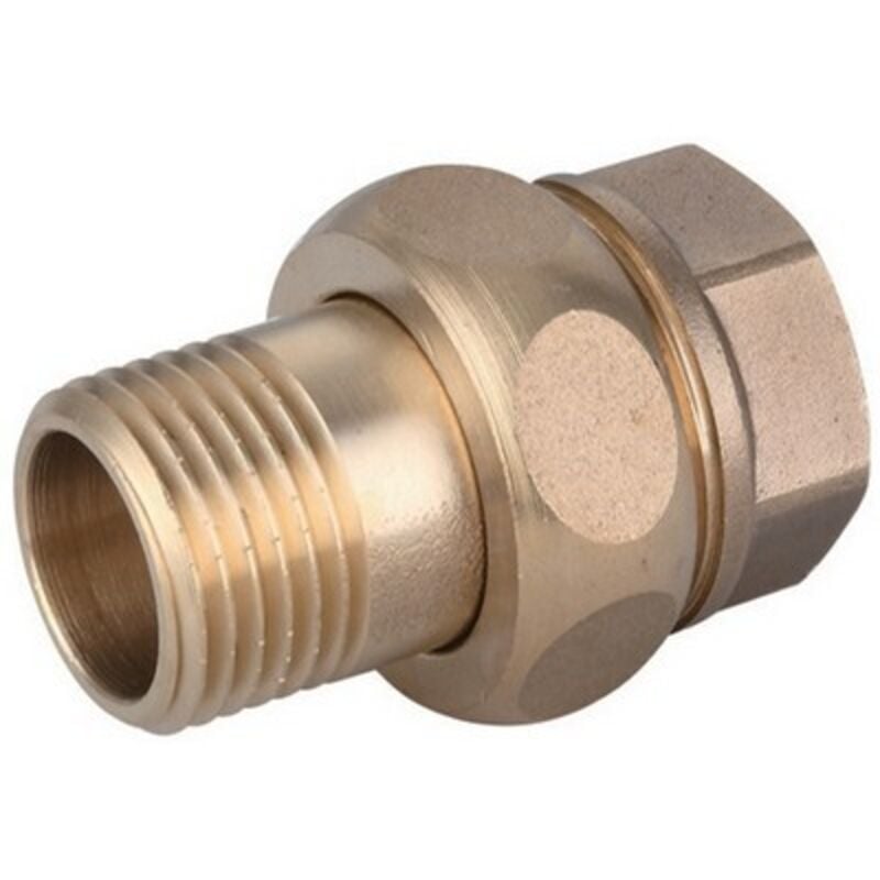 foto del prodotto raccordo diritto mf 3 pezzi ottone giallo ibp 3 4 -conf