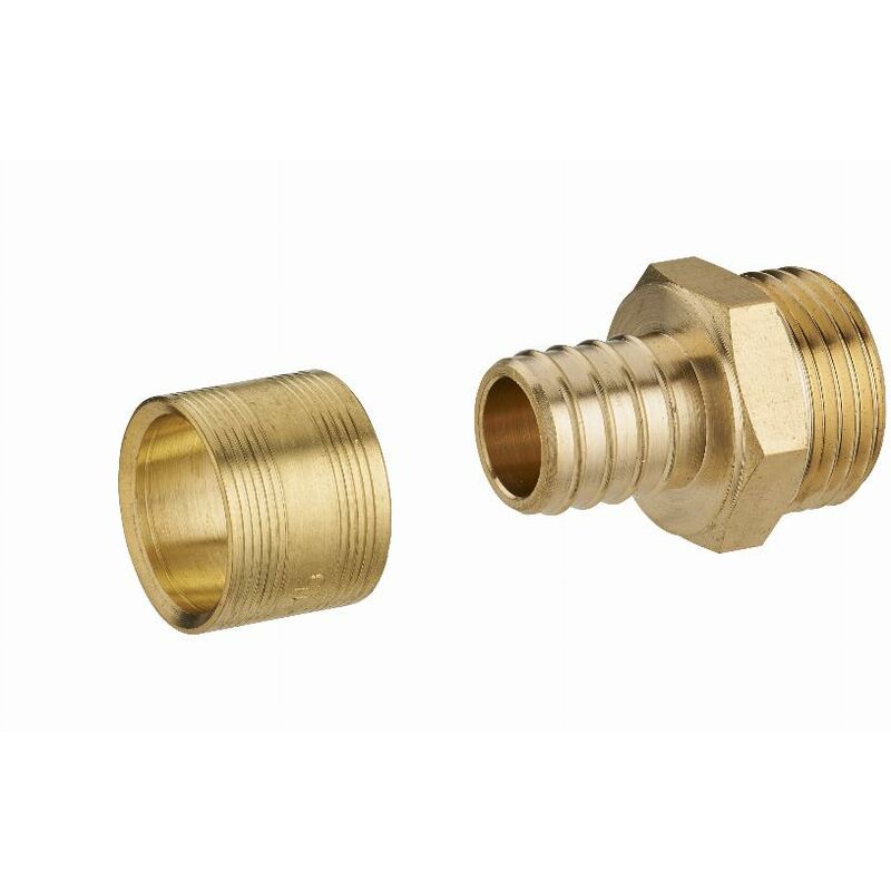 immagine 0 del prodotto raccordo diritto per tubo per noyon thiebault 12 mm filettatura maschio m3 8 12x17 anello in ottone 3186 1212l1