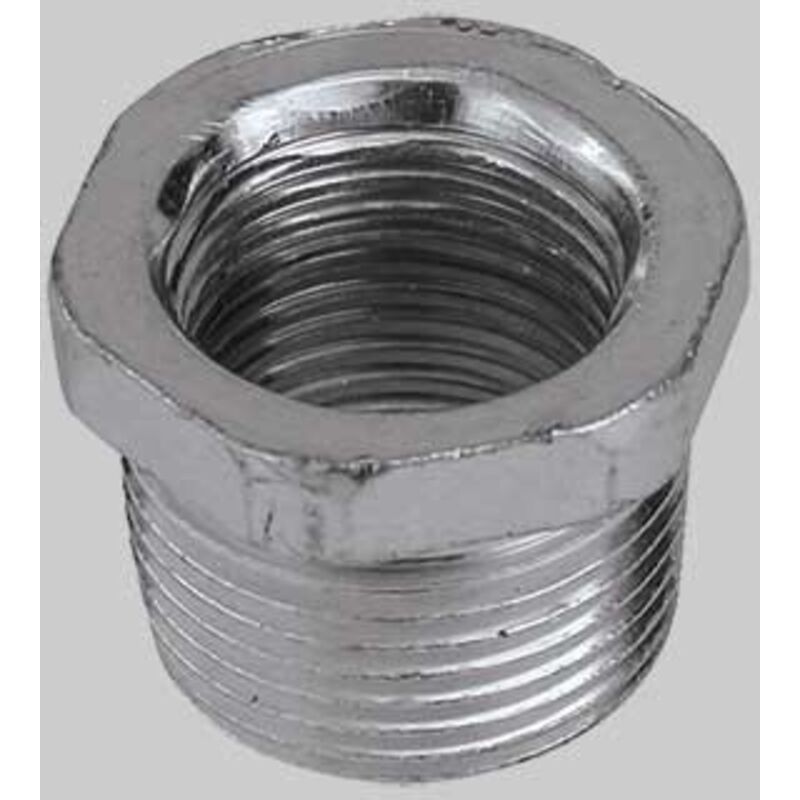 foto del prodotto raccordo diritto ridotto maschio femmina in acciaio zincato 1 2 x1 4 raccorderie metalliche
