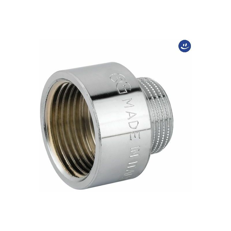 foto del prodotto raccordo diritto ridotto maschio femmina in ottone cromato serie c021c f1xm1 2 rinaldi e pettinaroli