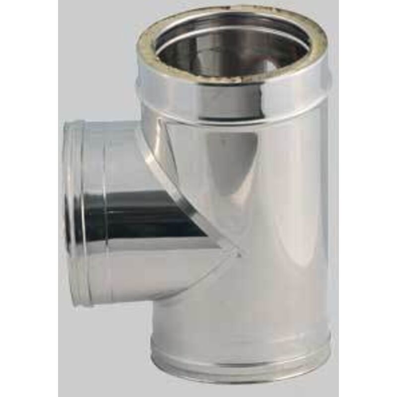 foto del prodotto raccordo doppia parete a t 90 diametro 80/130 mm