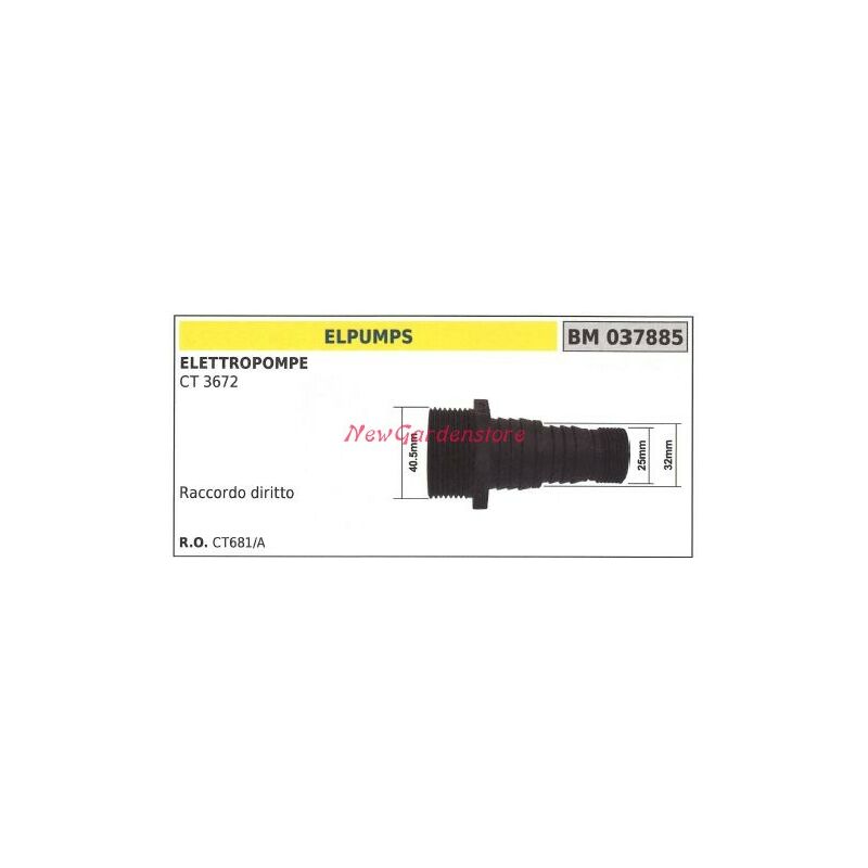 foto del prodotto raccordo dritto elpumps elettropompa ct 3672 037885