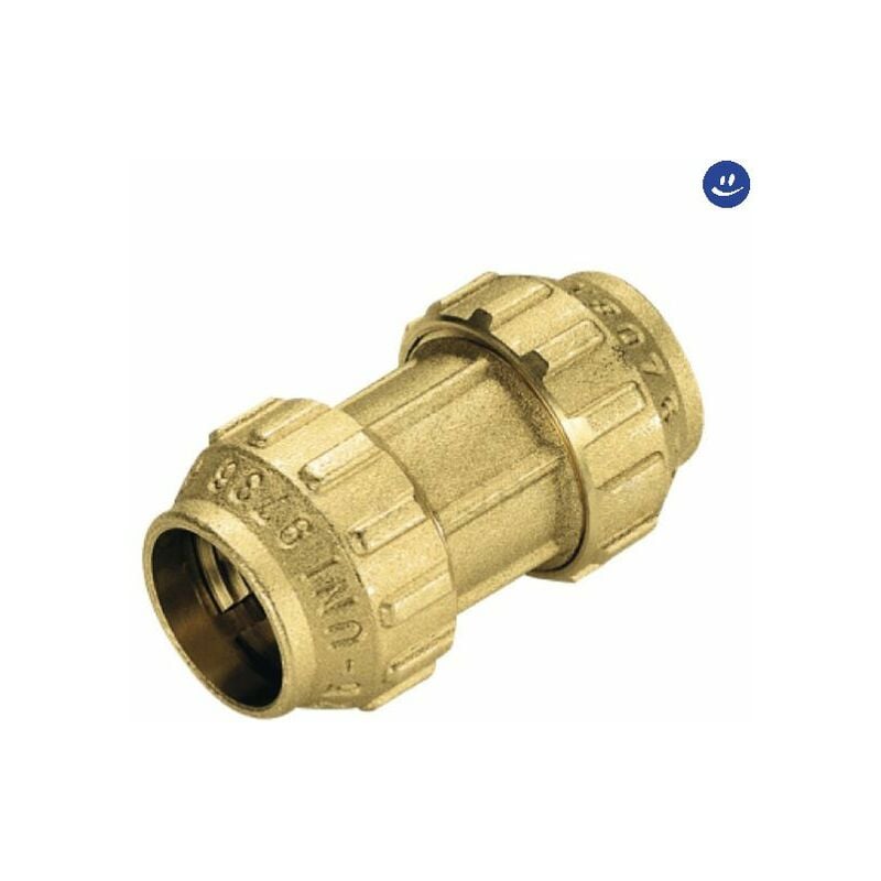 foto del prodotto raccordo dritto intermedio in ottone per tubo polietilene serie cobraring 3460cr 32 tiemme
