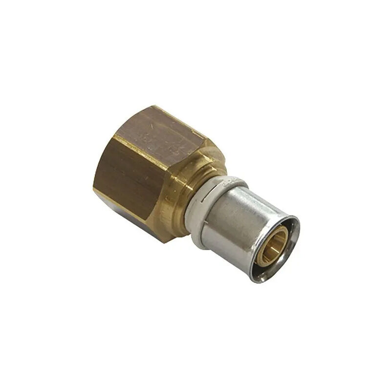 foto del prodotto raccordo femmina fisso multistrato in ottone 15x21 16 mm, senza piombo