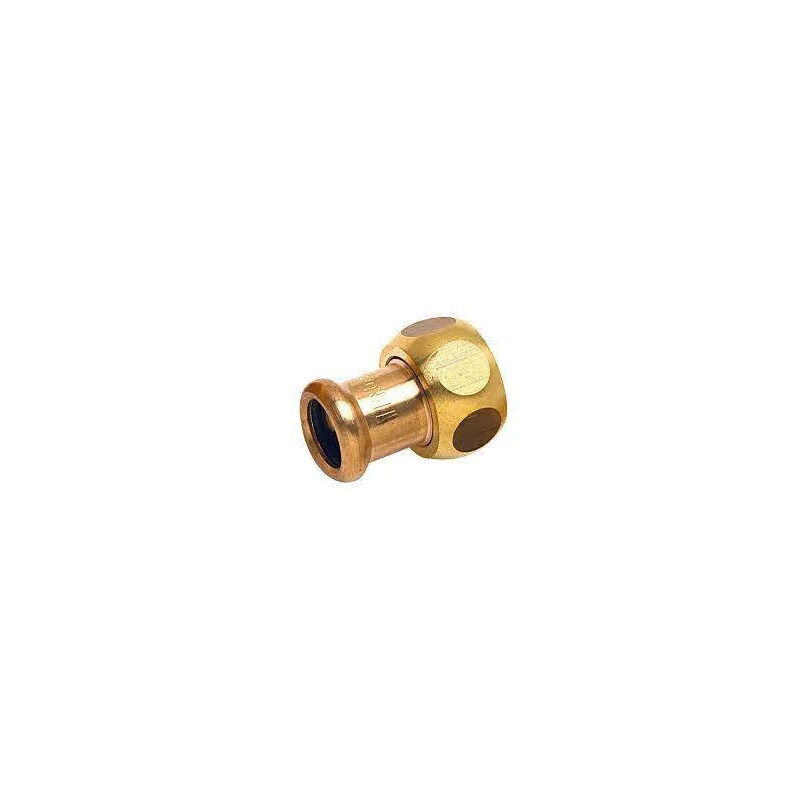 foto del prodotto raccordo femmina in due pezzi 40x49 da crimpare su rame diametro 22 mm.