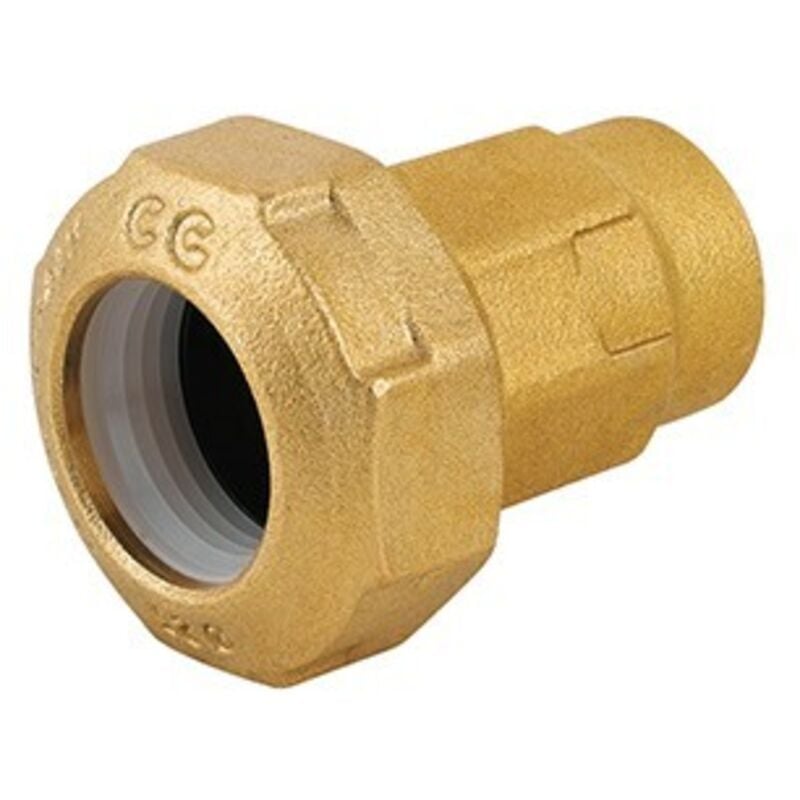 foto del prodotto raccordo femmina ridotto in ottone per tubo pe 3 4 x 32