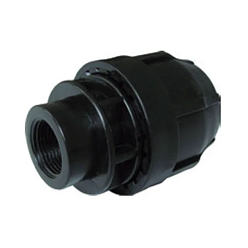 foto del prodotto raccordo filettato diritto nupi femmina diametro 32 mm 3 4 in pe 10krff3234